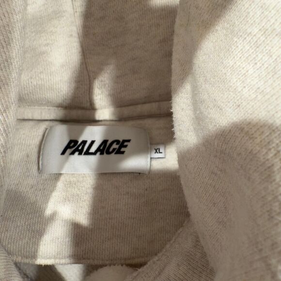 Palace Skates Dominates Cream Hoodie Pullover Men’s L - Picture 4 of 10
